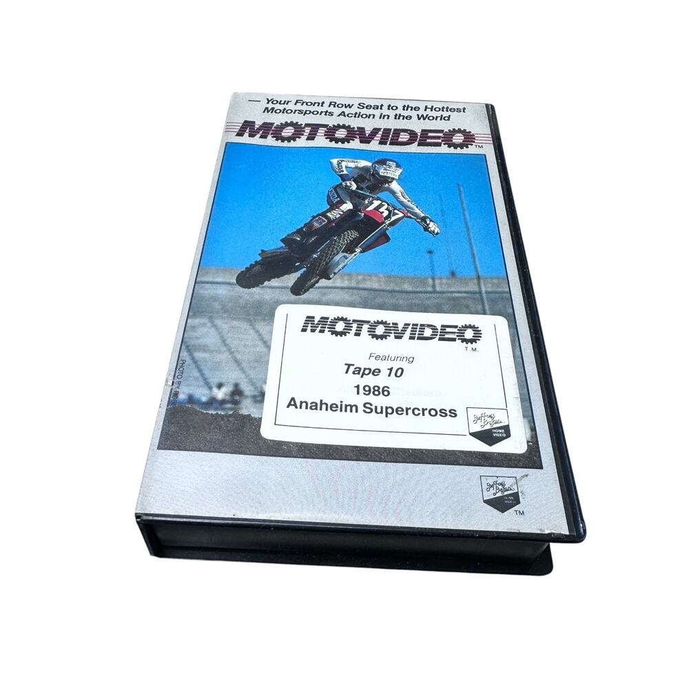 1986 Motocross Anaheim Cupercross Tape 10 VHS Video RARE